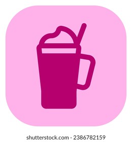 Editable milkshake vector icon. Food, restaurant. Part of a big icon set family. Perfect for web and app interfaces, presentations, infographics, etc
