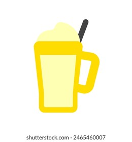 Editable milkshake vector icon. Food, restaurant. Part of a big icon set family. Perfect for web and app interfaces, presentations, infographics, etc