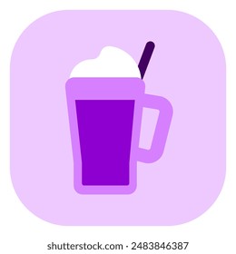 Editable milkshake vector icon. Food, restaurant. Part of a big icon set family. Perfect for web and app interfaces, presentations, infographics, etc