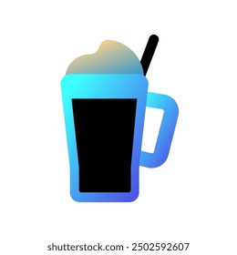 Editable milkshake vector icon. Food, restaurant. Part of a big icon set family. Perfect for web and app interfaces, presentations, infographics, etc