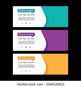 Editable minimal banner template. Colorful social media post. Sale promotion, Web banner, Voucher. Ads for social media mobile apps 