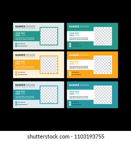 Editable minimal banner template. Colorful social media post, Facebook banner. Sale promotion, Web banner, Voucher. Ads for social media mobile apps 