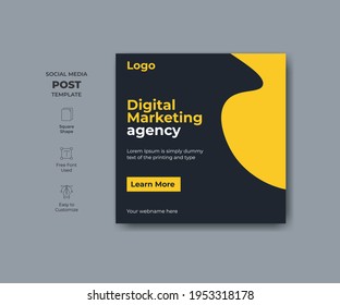 Editable minimal banner templates. Creative and modern promotional social media banner design.