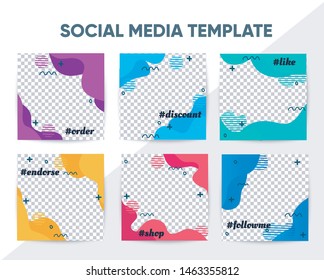 editable minimal square banner template social media post.Suitable for social media post promotion.social media template photo