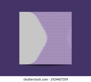 Editable minimal square banner template. background-color with stripe line shape. Suitable for social media posts and web internet ads. Vector illustration