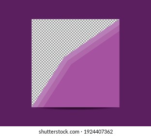 Editable minimal square banner template. background-color with stripe line shape. Suitable for social media posts and web internet ads. Vector illustration