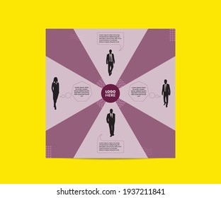 Editable minimal square banner template. background-color with stripe line shape. Suitable for social media posts and web internet ads. Vector illustration