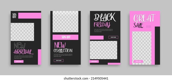 Editable minimal square banner template with geometric shapes for social media post, story and web internet ads. Vector illustration