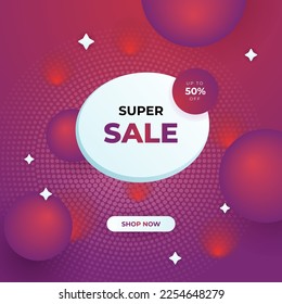 Editable minimal square banner template. Red background color with stripe line shape. Suitable for social media post and web internet ads. Vector illustration with photo college