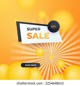 Editable minimal square banner template. Black and yellow background color with stripe line shape. Suitable for social media post and web internet ads. Vector illustration with photo college