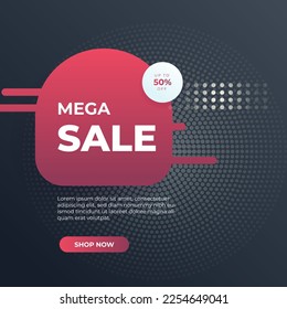Editable minimal square banner template. Black and red background color with stripe line shape. Suitable for social media post and web internet ads. Vector illustration with photo college