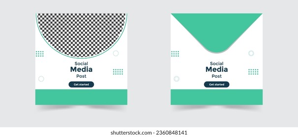Editable minimal square banner template. Colorful background with shape. Suitable for social media posts and web ads.