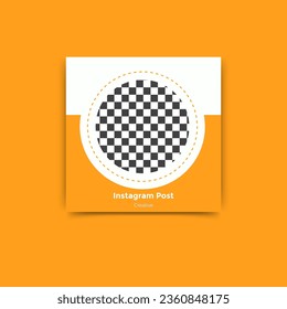 Editable minimal square banner template. Colorful background with shape. Suitable for social media posts and web ads.