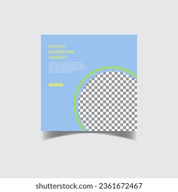 Editable minimal square banner template. Colorful background with shape. Suitable for social media posts and web ads.