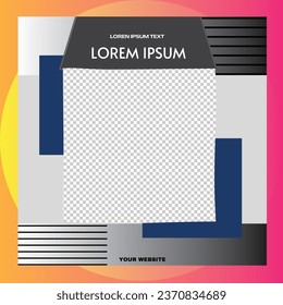 Editable minimal square banner template. Social media post templates.Suitable for Sale Banner, Post, Ads Advertising, Promotion Product, Business, Company, Fashion, School, Travel. Web Ads banner.