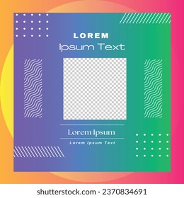 Editable minimal square banner template. Social media post templates.Suitable for Sale Banner, Post, Ads Advertising, Promotion Product, Business, Company, Fashion, School, Travel. Web Ads banner.