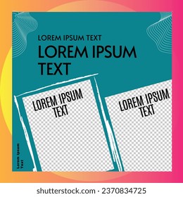 Editable minimal square banner template. Social media post templates.Suitable for Sale Banner, Post, Ads Advertising, Promotion Product, Business, Company, Fashion, School, Travel. Web Ads banner.