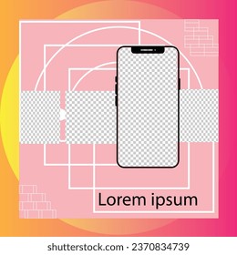 Editable minimal square banner template. Social media post templates.Suitable for Sale Banner, Post, Ads Advertising, Promotion Product, Business, Company, Fashion, School, Travel. Web Ads banner.