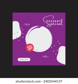 Editable minimal square banner template. Black and yellow background color with stripe line shape. Suitable for social media post and web internet ads