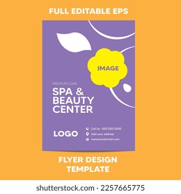 Editable Minimalist Flyer Design Template