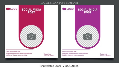 editable minimalist social media post designs. social media template design. social media banner and ad design. advertisement backgrounds. vector illustration.
