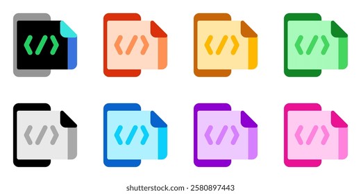 Editable mobile coding, programming vector icon. Part of a big icon set family. Perfect for web and app interfaces, presentations, infographics, etc
