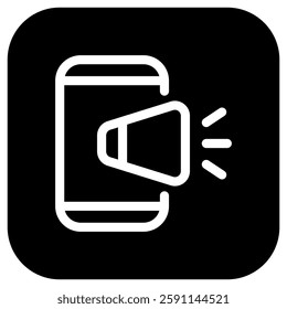 Editable mobile marketing vector icon. SEO, marketing, business. Part of a big icon set family. Perfect for web and app interfaces, presentations, infographics, etc