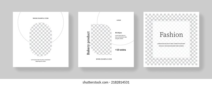 Diseños de medios sociales móviles editables, plantillas de banners web cuadradas minimalistas, diseño gráfico para fines comerciales, anuncios corporativos para marketing digital, conjunto de fondos universales multipropósito