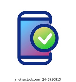Editable mobile verification vector icon. SEO, marketing, business. Part of a big icon set family. Perfect for web and app interfaces, presentations, infographics, etc