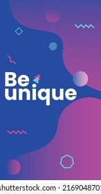 Editable modern banner poster. Purple gradient color with abstract theme.