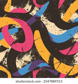Editable Modern Brush Pattern Vector