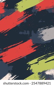 Editable Modern Brush Pattern Vector