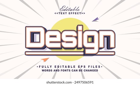 editable modern design text effect.typhography logo