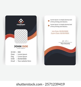 Editable Modern Identity Card Template