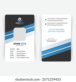 Editable Modern Identity Card Template