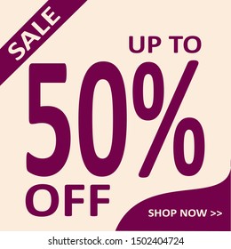 Editable modern minimal square banner templates. Modern promotion square sale discount web banner for social media.