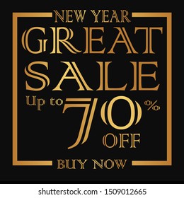 Editable modern minimal square banner templates. Modern promotion square new year great sale discount web banner for social media.