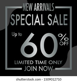 Editable modern minimal square banner templates. Modern promotion square special sale discount web banner for social media.