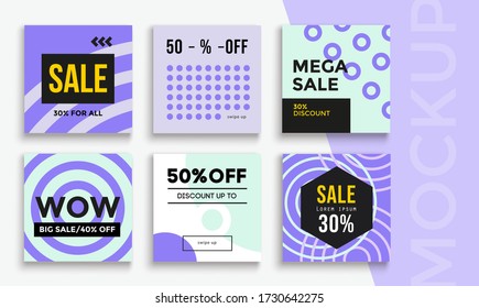 Editable modern minimal square banner templates. Suitable for social media post and web/internet ads. Vector illustration with photo college.