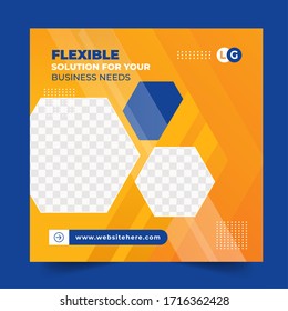 
Editable modern Slides abstract Social Media Post Template. Social Media Banners for Promotion. Elegant sale and discount promo - Vector blue Pink Red Orange Blue black yellow. Discount Web Banner