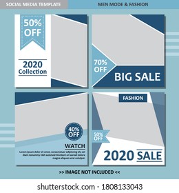 Editable modern Social Media banner Template. Promotional web banner for social media. Elegant sale and discount promo.