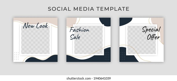 Editable modern Social Media banner Template. Anyone can use This Design Easily. Promotional web banner for social media. Elegant sale and discount promo - Vector.