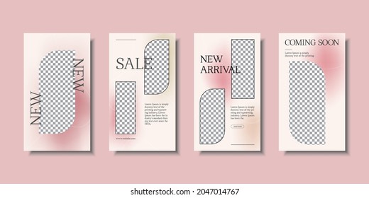 Editable modern social media story template. Discount Promo Template.. Social Media Banner. Minimalist post template