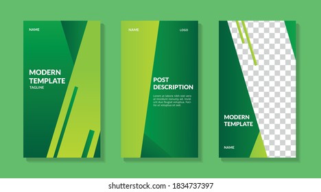 Editable Modern Social Media Template for stories, background, vector illustration.