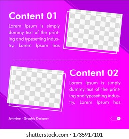 Editable Modern Square Banner for Microblog Post Design Template. Also You Can Use for Promotion, Event and Card Social Media Template