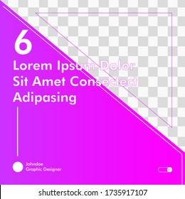 Editable Modern Square Banner for Microblog Post Design Template. Also You Can Use for Promotion, Event and Card Social Media Template