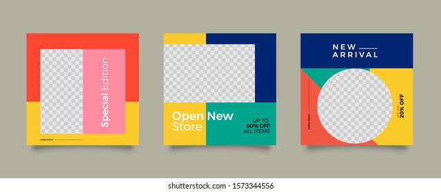 Editable Modern Template. Discount Promo Template. Social Media Post Template. Social Media Banner