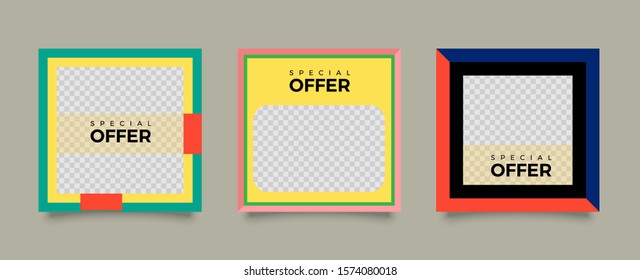 Editable Modern Template. Discount Promo Template. Social Media Post Template. Social Media Banner