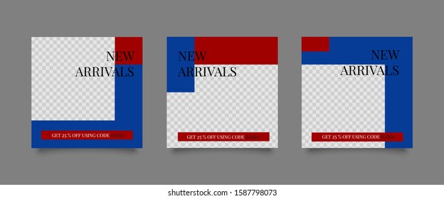Editable Modern Template. Discount Promo Template. Social Media Post Template. Social Media Banner