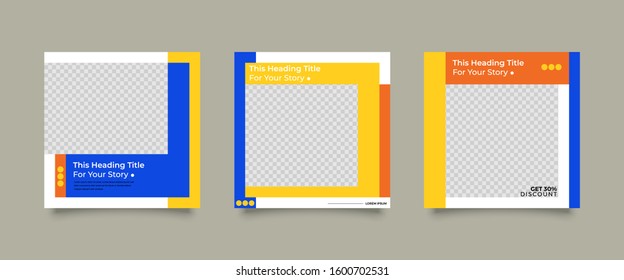 Editable Modern Template. Discount Promo Template. Social Media Post Template. Social Media Banner